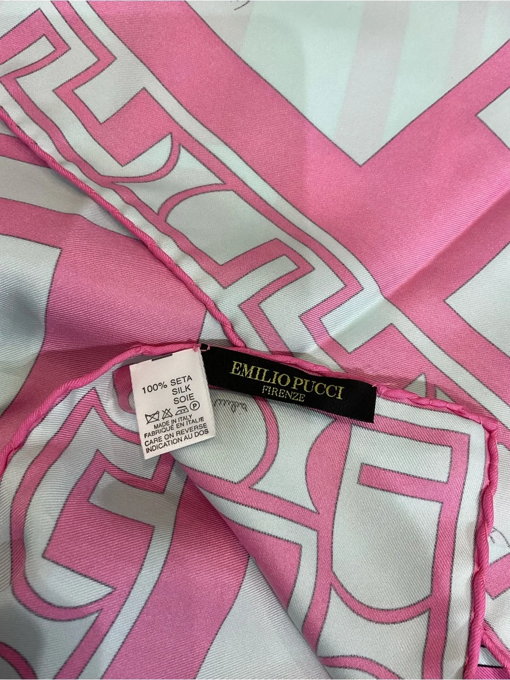 Emilio Pucci pink scarf